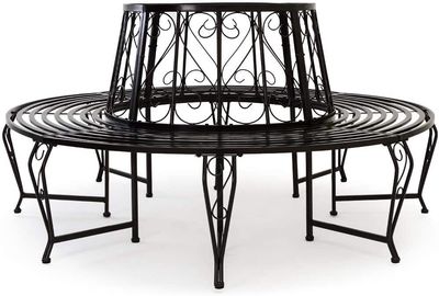 Seat XXL Tree Bench – Round Metal Garden Bench, 160 cm