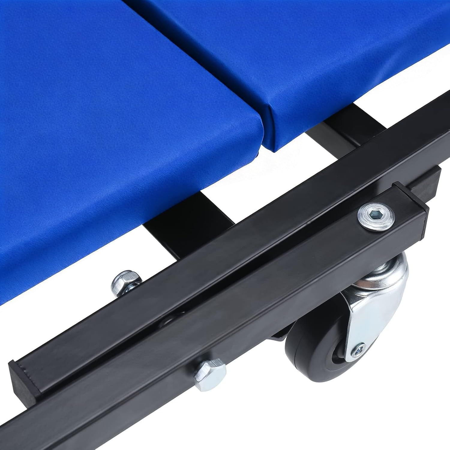 2-in-1 Folding Workshop Creeper and Rolling Stool, 150kg Capacity