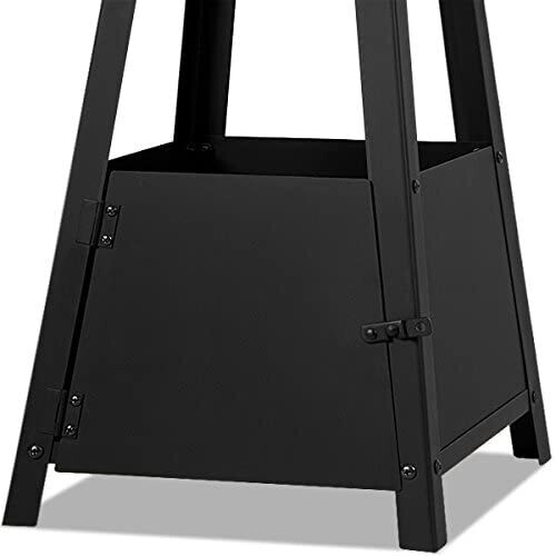 Pyramid Fire 102cm – Black Metal Outdoor Wood-Burning Fire Pit