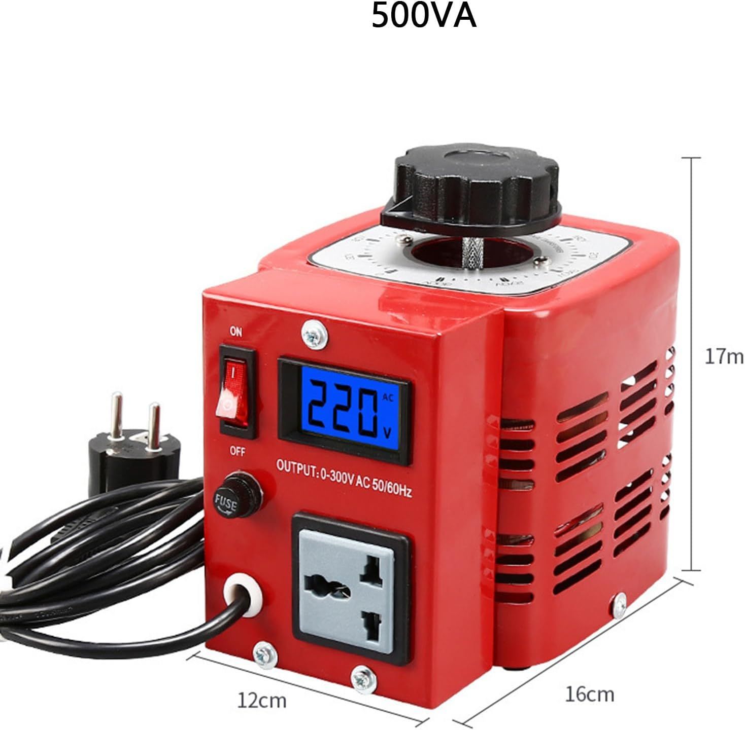 Variable AC Voltage Transformer 0–300V – Adjustable Single-Phase Voltage Regulator