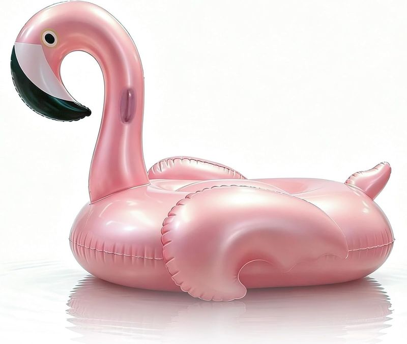 Large Inflatable Flamingo Pool Float