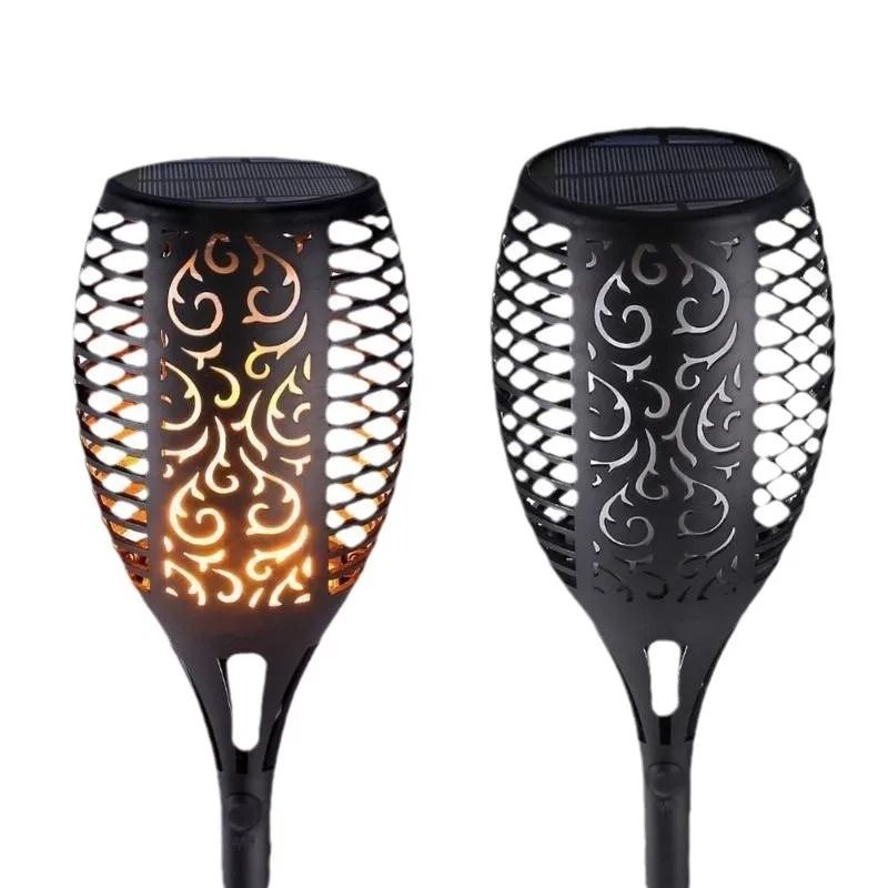 Set of Solar Flame Torch Light – Outdoor Garden LED