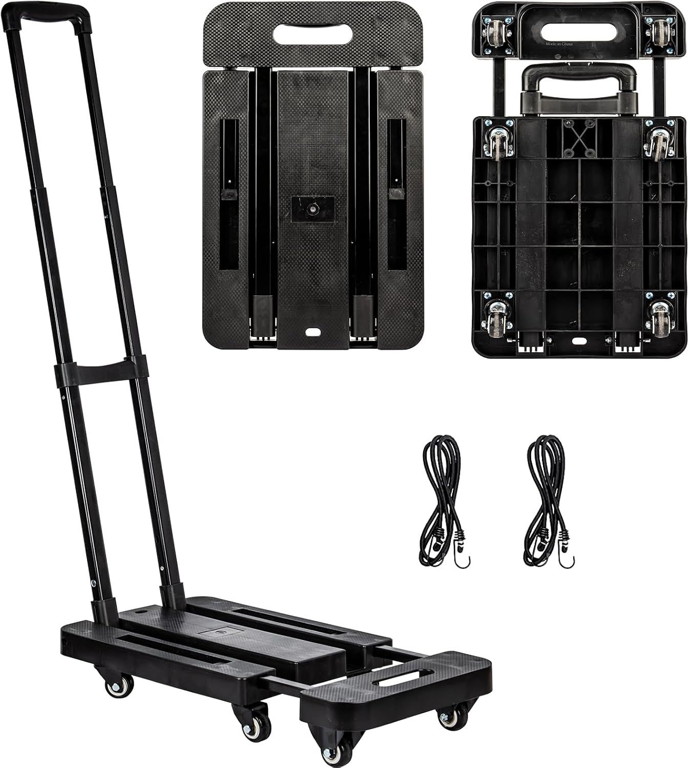 Folding Hand Truck 500LB Heavy Duty Platform Cart