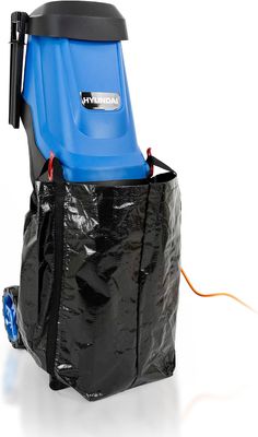 **Hyundai Electric Garden Shredder 2800W 230V, 45L Collection Bag, 180mm Wheels, 10m Cable, Portable Garden Waste Chipper for Branches, Leaves &amp; Twigs**