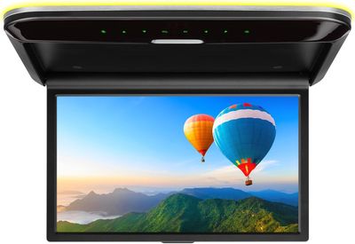 14-Inch Flip-Down Car Roof Monitor – HDMI, USB, LCD Display