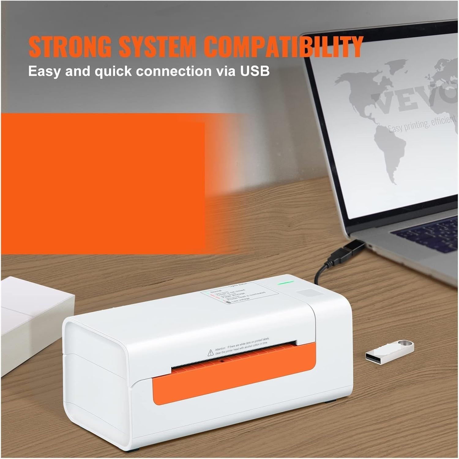 Thermal Label Maker with Automatic Label Recognition, 4x6 Thermal Label Printer