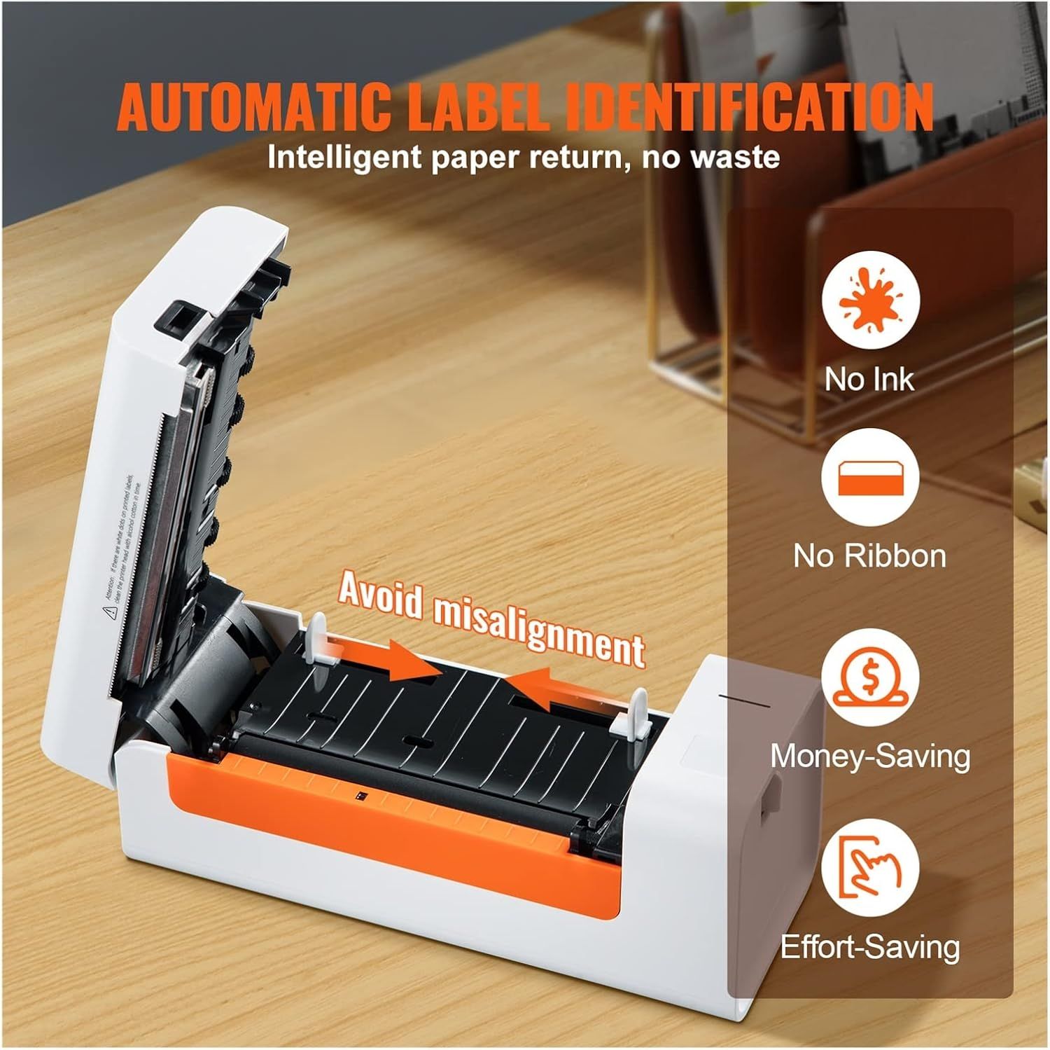 Thermal Label Maker with Automatic Label Recognition, 4x6 Thermal Label Printer