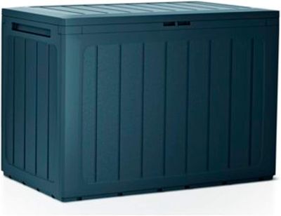 190L Wooden Storage Chest Box Black 78x43x55cm