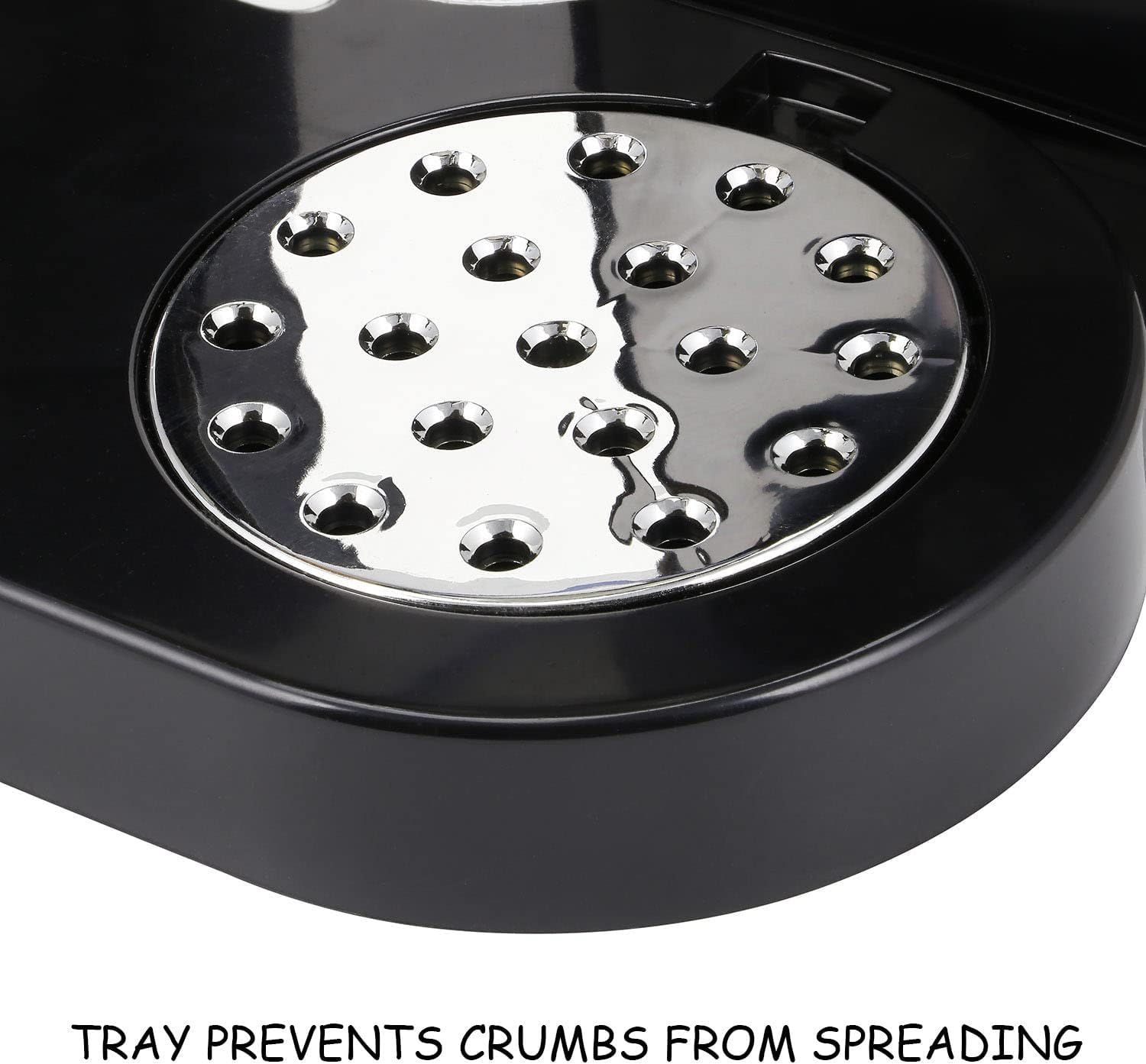 Double Cereal Dispenser – Black Airtight Dry Food Storage Container