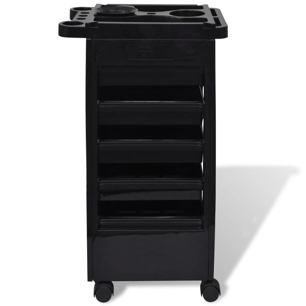 Hair Salon Plastic Trolley Cart with Wheels, Mobile Storage Organizer for Hair Tools &amp; Beauty Equipment