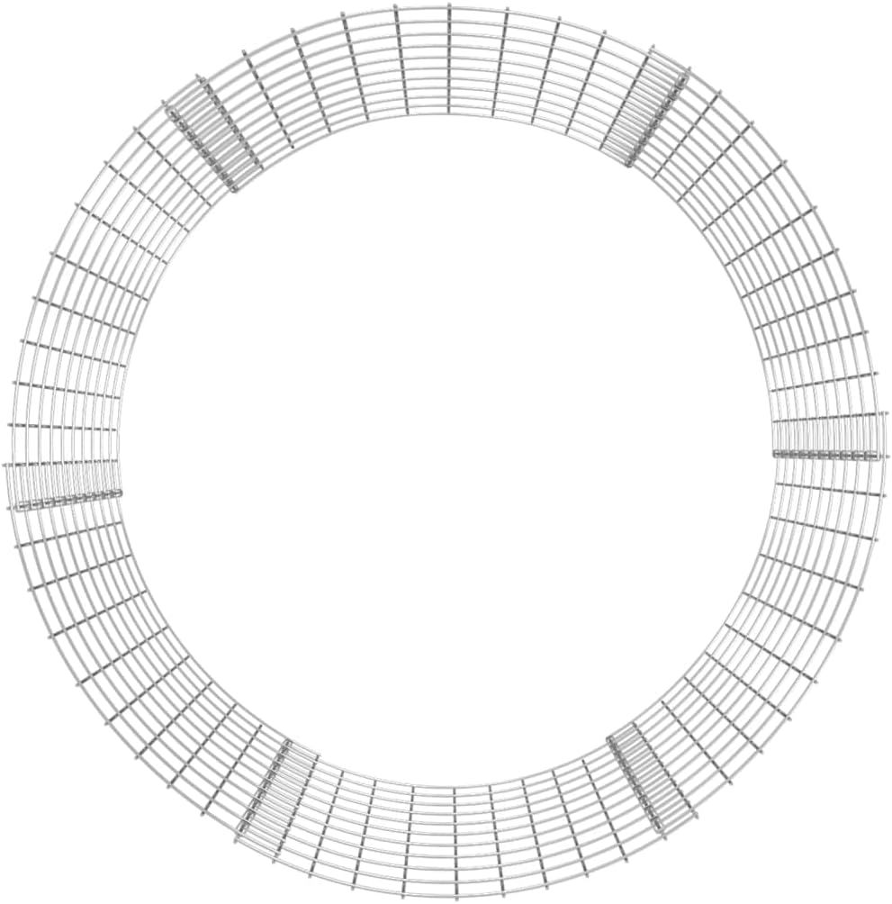 Round Gabion Column – 50 × 50 cm Galvanised Steel Garden Gabion