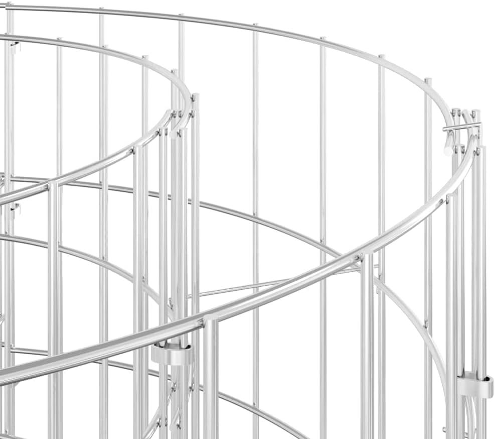 Round Gabion Column – 50 × 50 cm Galvanised Steel Garden Gabion