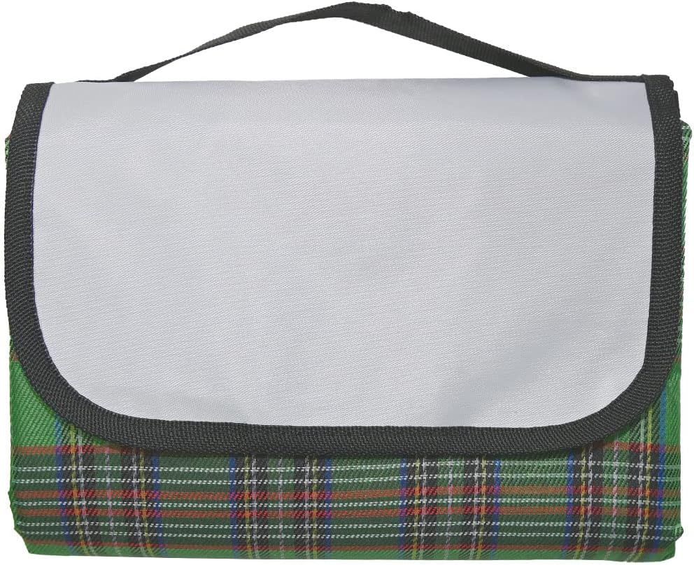 Armo Extra Large Waterproof Picnic Blanket 200 × 200cm Green Tartan