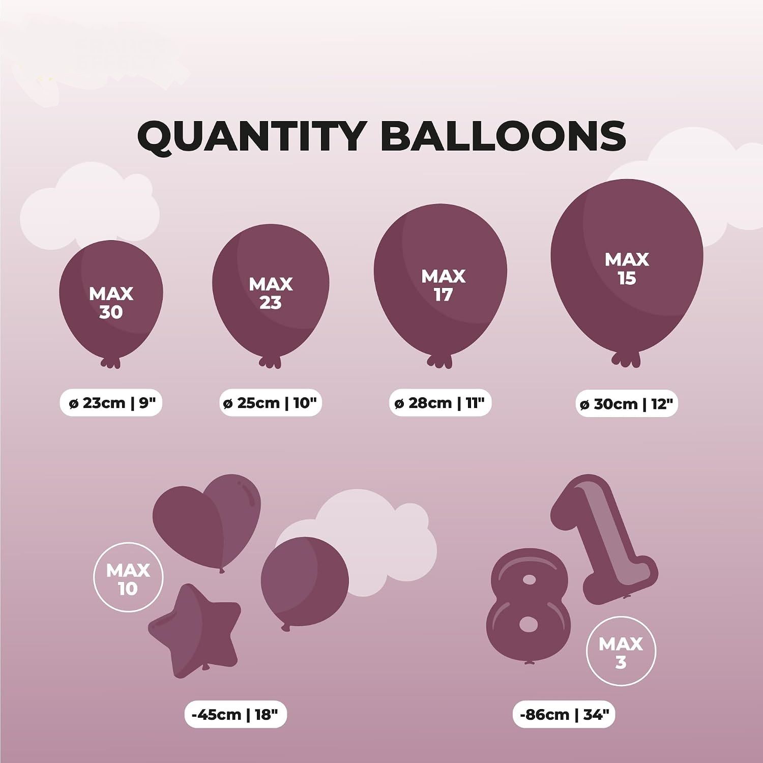 Helium Balloon Gas Bottle 30 Balloons Party Wedding Decoration Kit