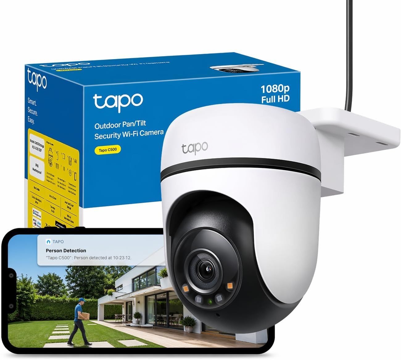 Surveillance C500 1080p Outdoor Pan/Tilt Wi-Fi Security Camera