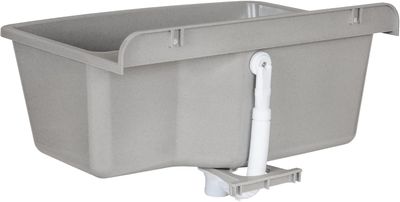 Sink 61 cm Granite Grey Utility – Durable Laundry &amp; Cleaning Tub