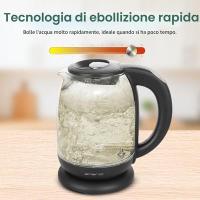 Glass Kettle for Brewing Tea and Coffee