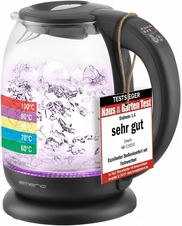 Glass Kettle for Brewing Tea and Coffee