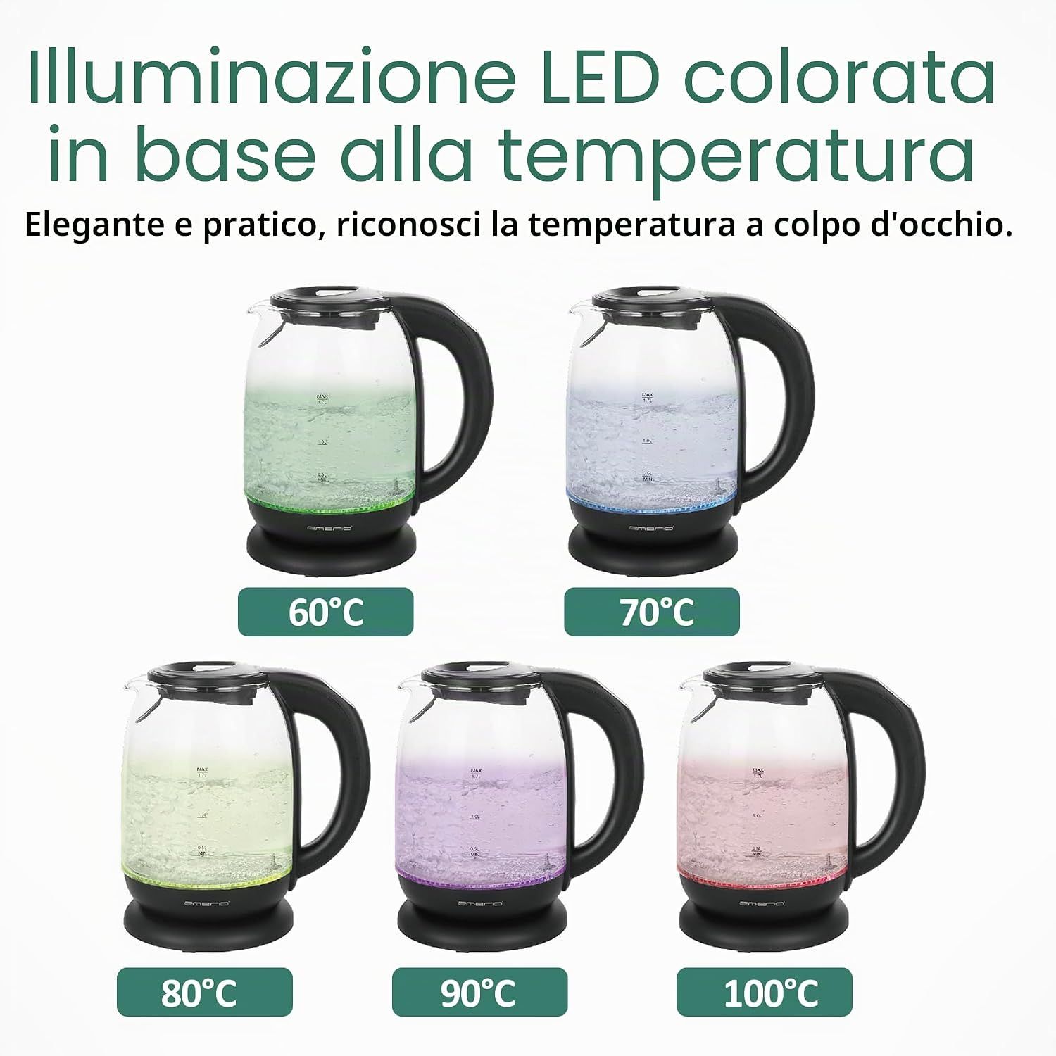 Glass Kettle for Brewing Tea and Coffee