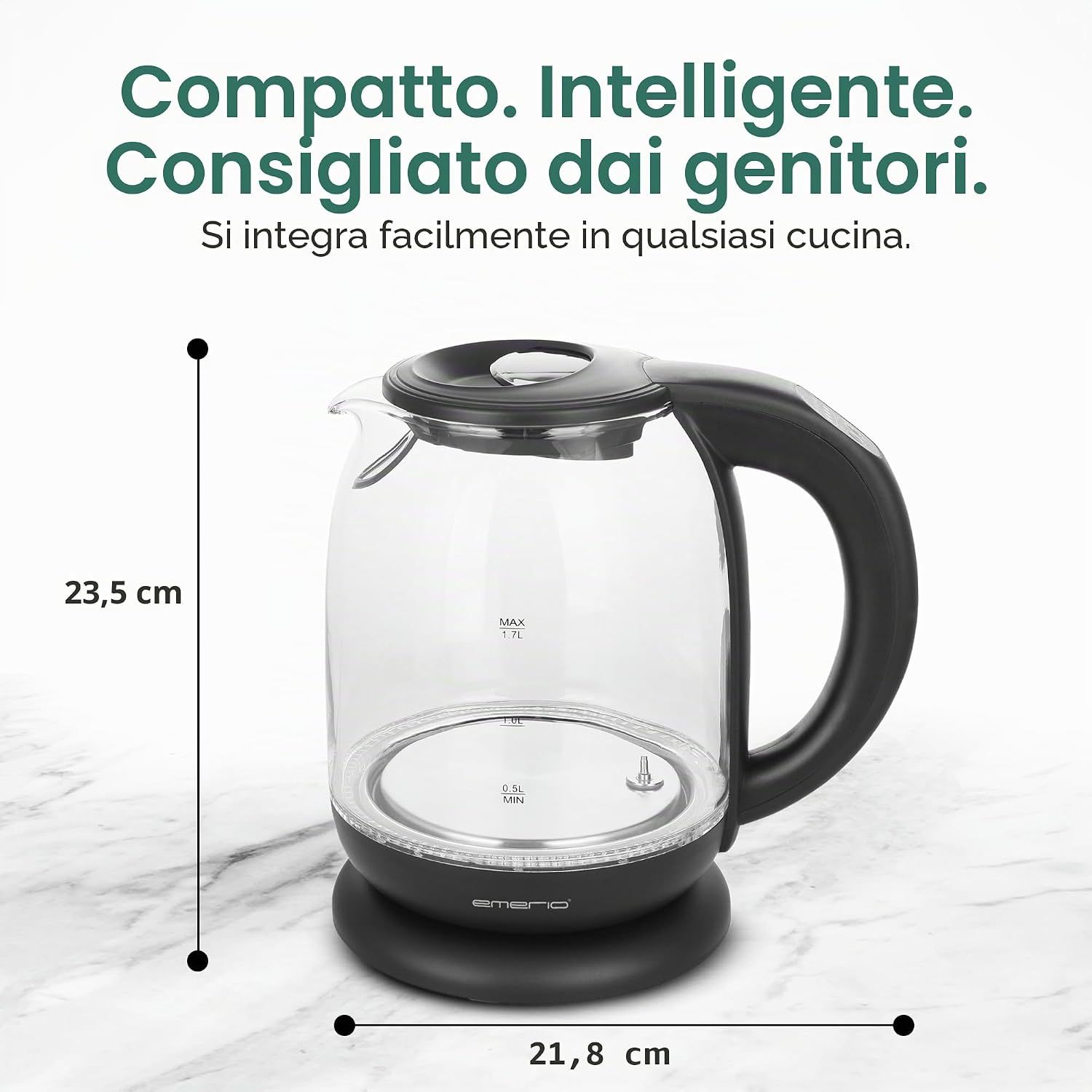 Glass Kettle for Brewing Tea and Coffee