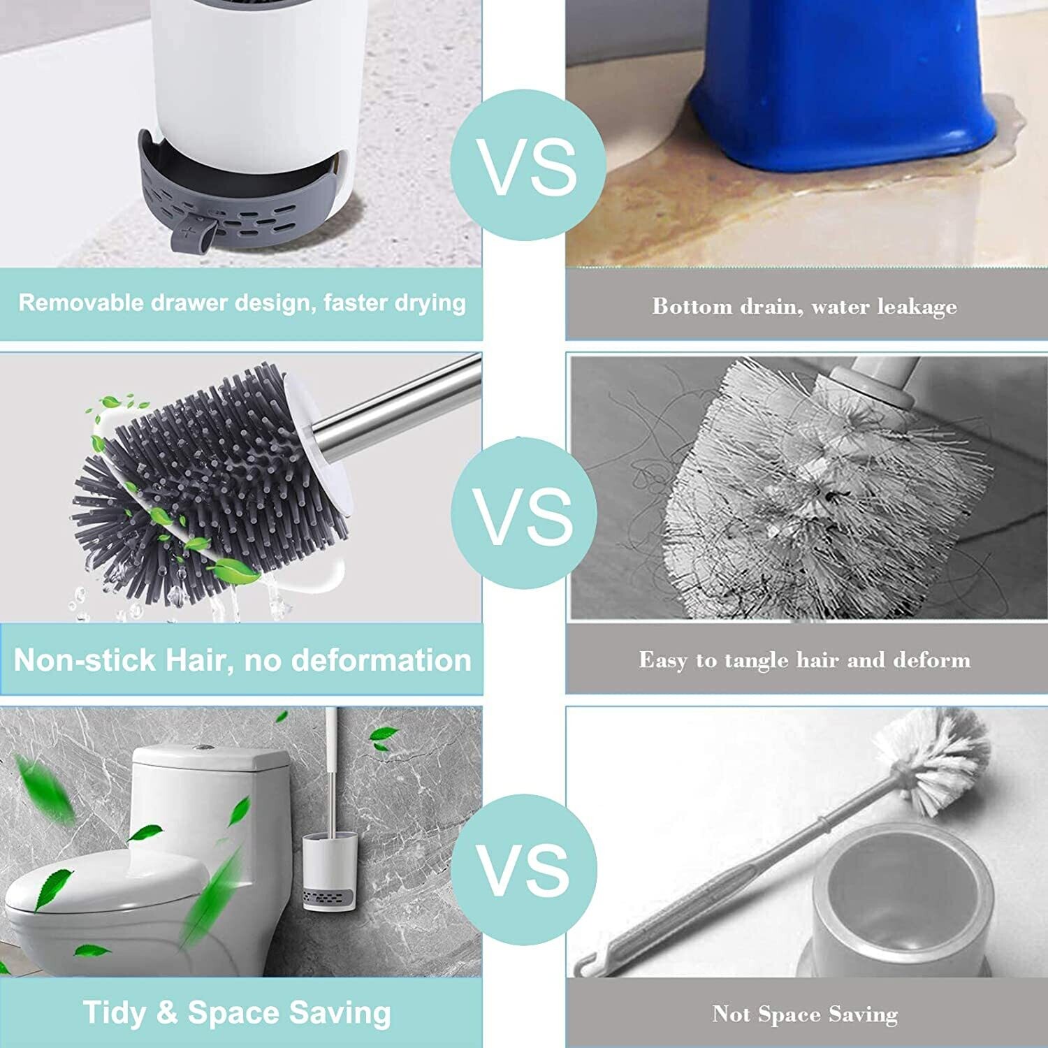 Toilet Brush and Holder Set