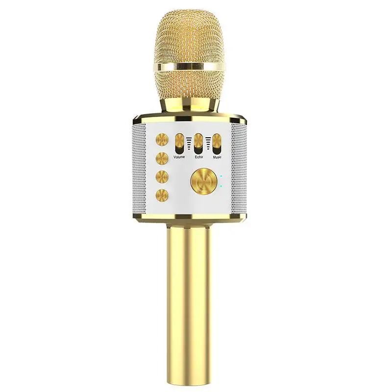 Portable Wireless Bluetooth Karaoke Microphone with Built-In Speaker &amp; Rechargeable Battery