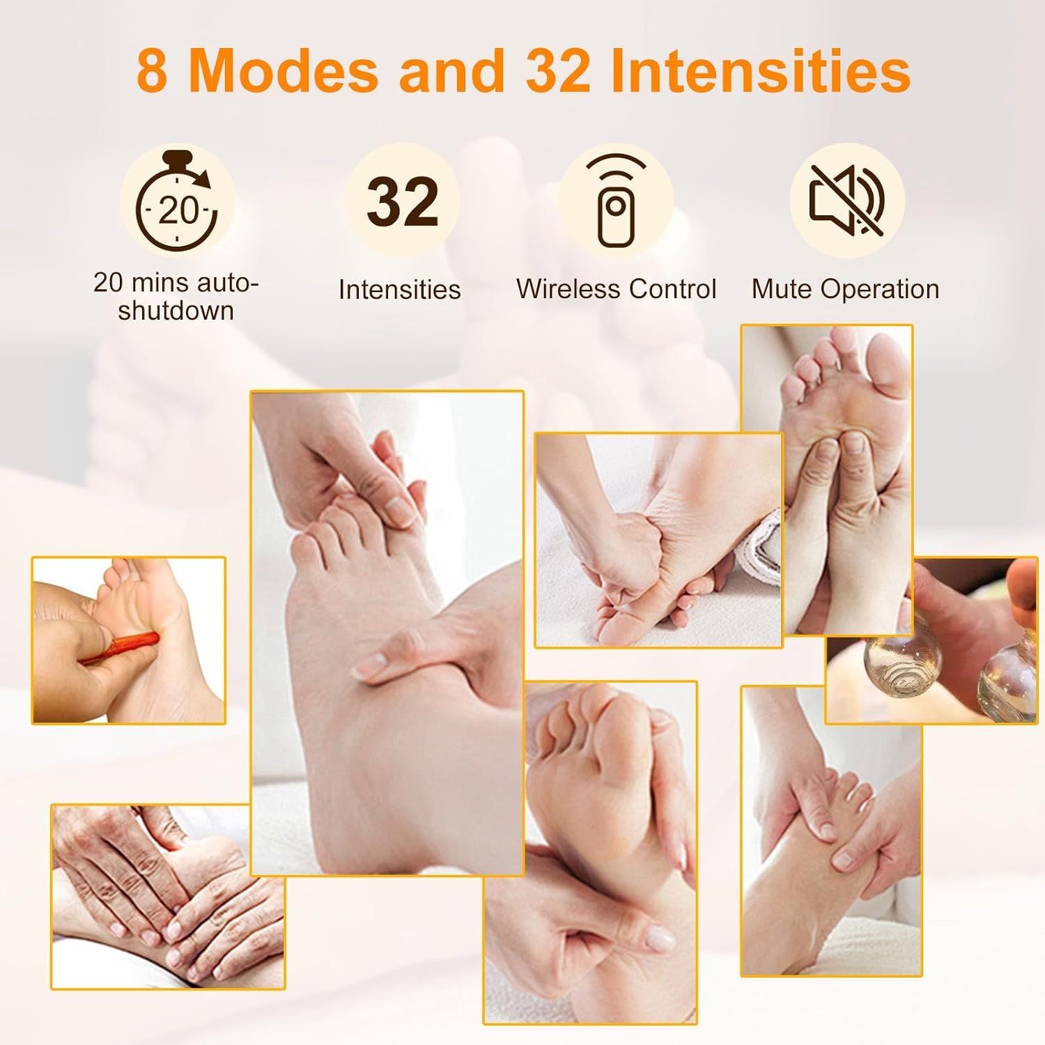EMS Foot Massager Rechargeable LCD Display