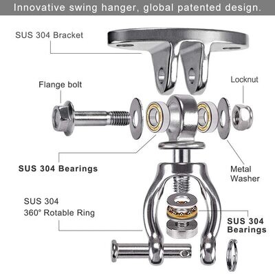 Stainless Rotating Swing Hanger