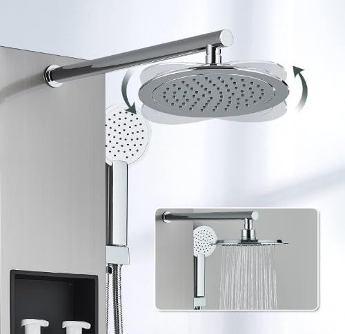 Shower Panel System – Rainfall, Handheld &amp; Massage Jets