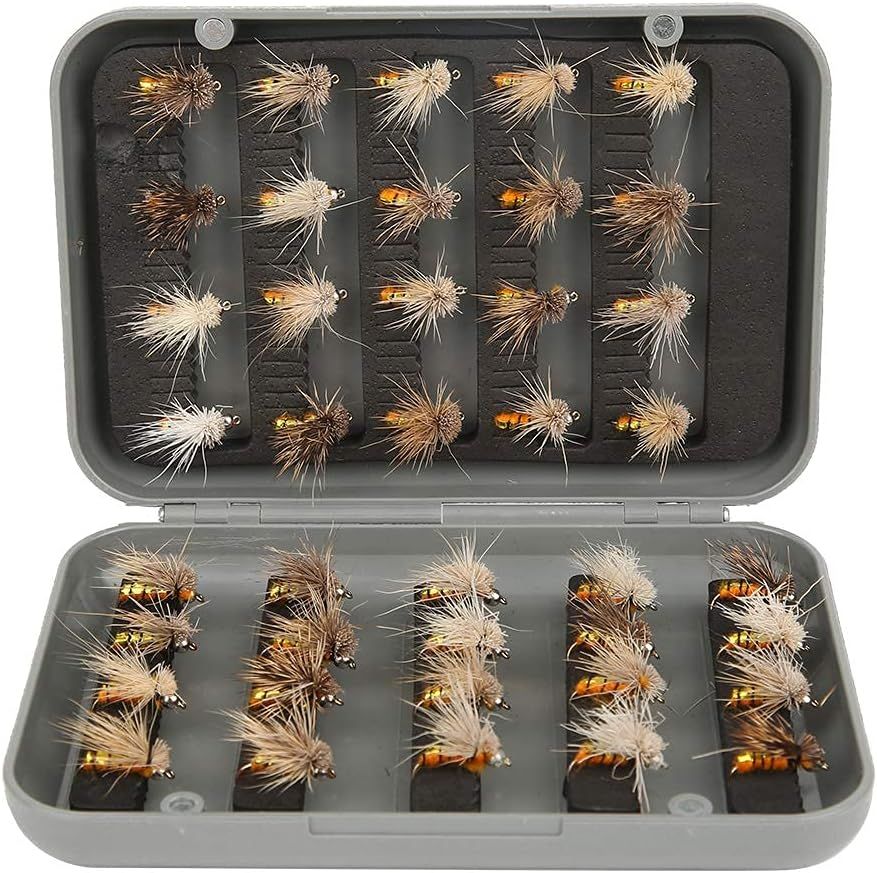40 Piece Fly Fishing Flies Set with Fly Box