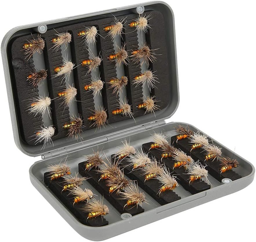40 Piece Fly Fishing Flies Set with Fly Box