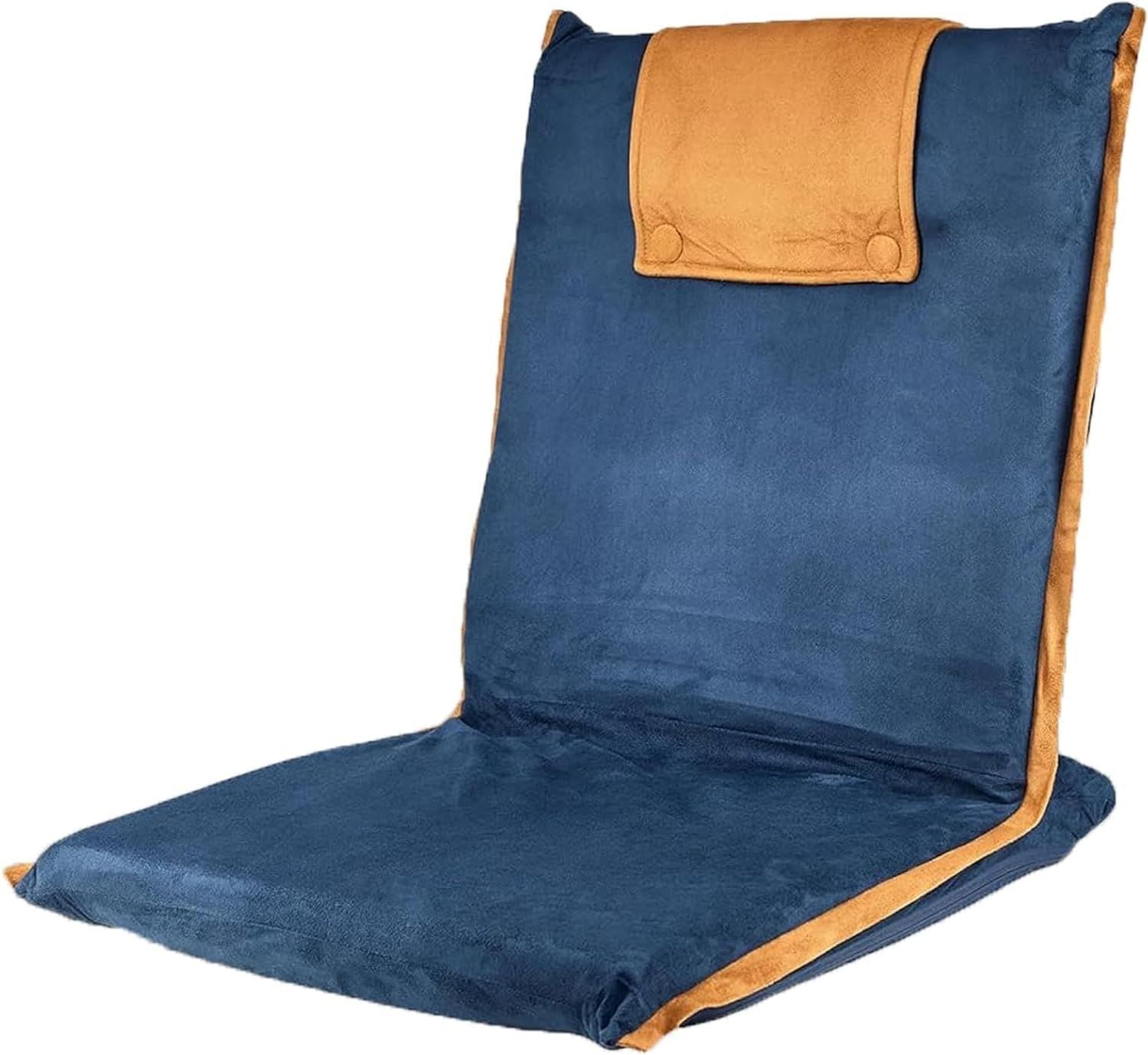 Adjustable Folding Floor Chair with Back Support