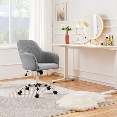 Ergonomic Swivel Office Chair – 360° Rotation, Rocking Function &amp; Padded Seat