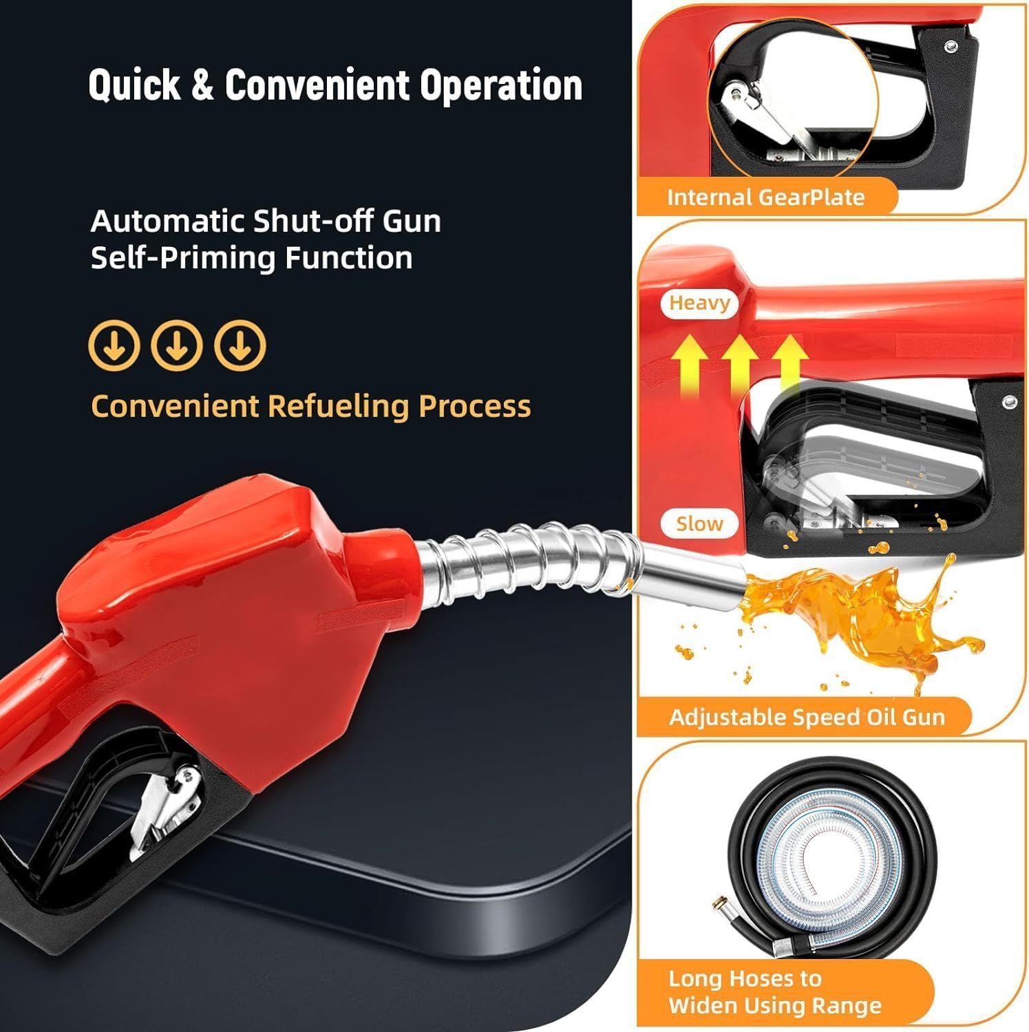 Self-priming 550W Diesel Transfer Pump with Digital Flow Meter – 230V