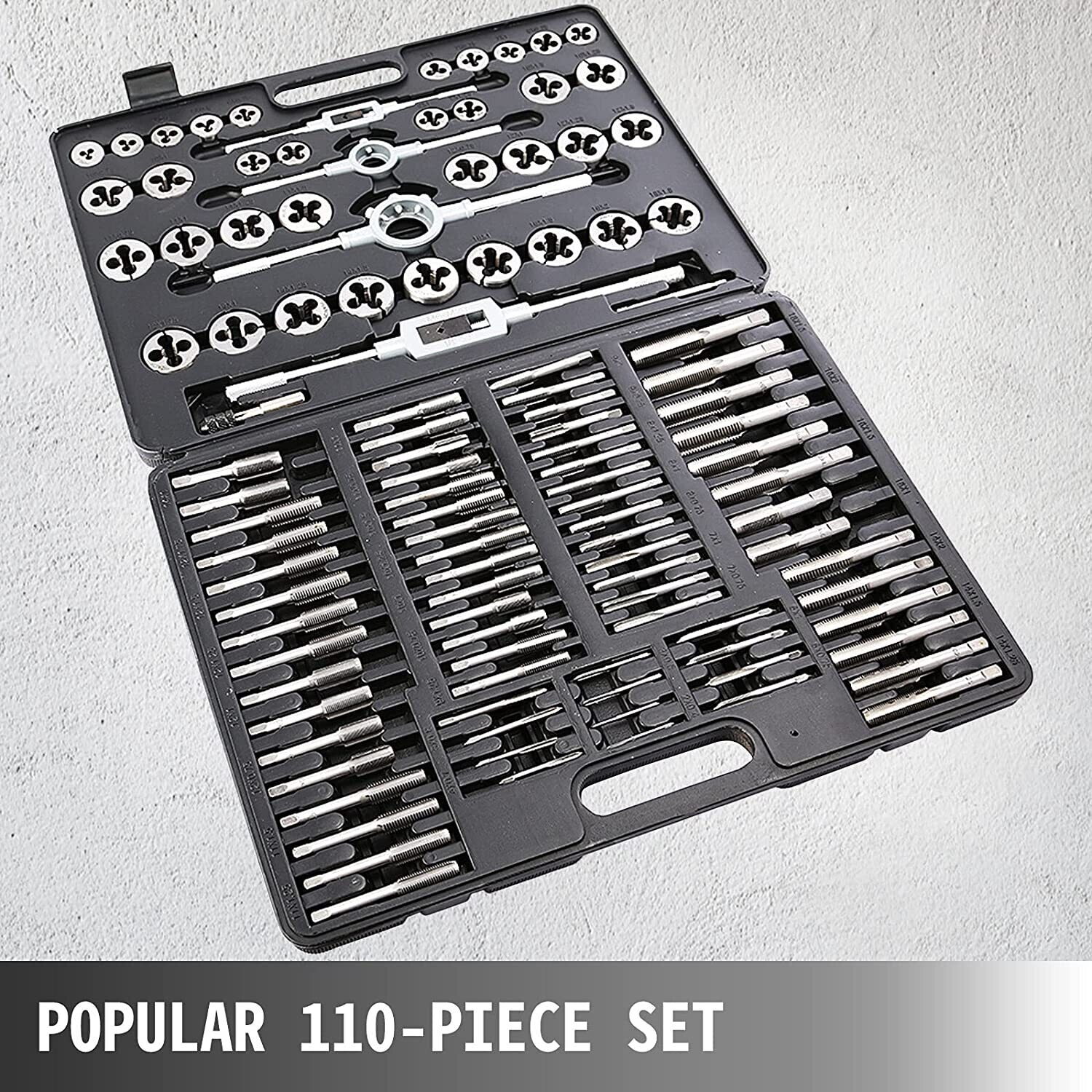 116-40 Pieces Tap and Die Set | Complete Tool Kit for Precision Threading