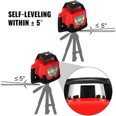 Rotary Laser Level Kit – 500m Green Beam Self-Leveling Laser with Tripod