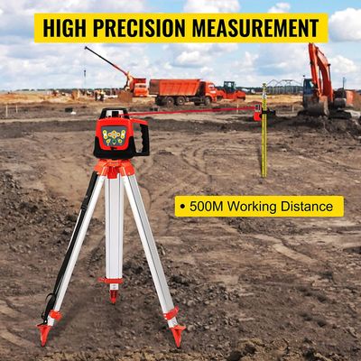 Rotary Laser Level Kit – 500m Green Beam Self-Leveling Laser with Tripod
