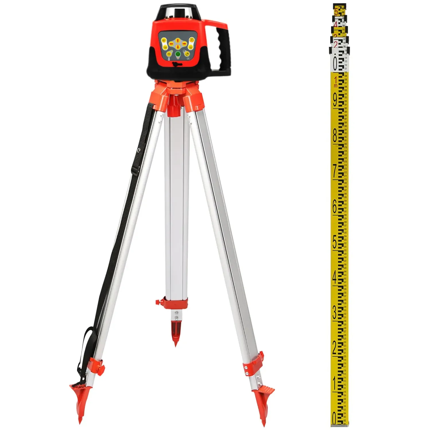 Rotary Laser Level Kit – 500m Green Beam Self-Leveling Laser with Tripod