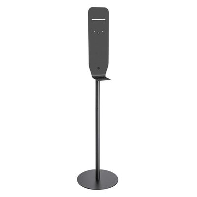 Stainless Steel Sanitiser Dispenser Stand with Drip Tray Black