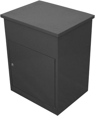 Large Parcel Mailbox Lockable Galvanised Steel Grey