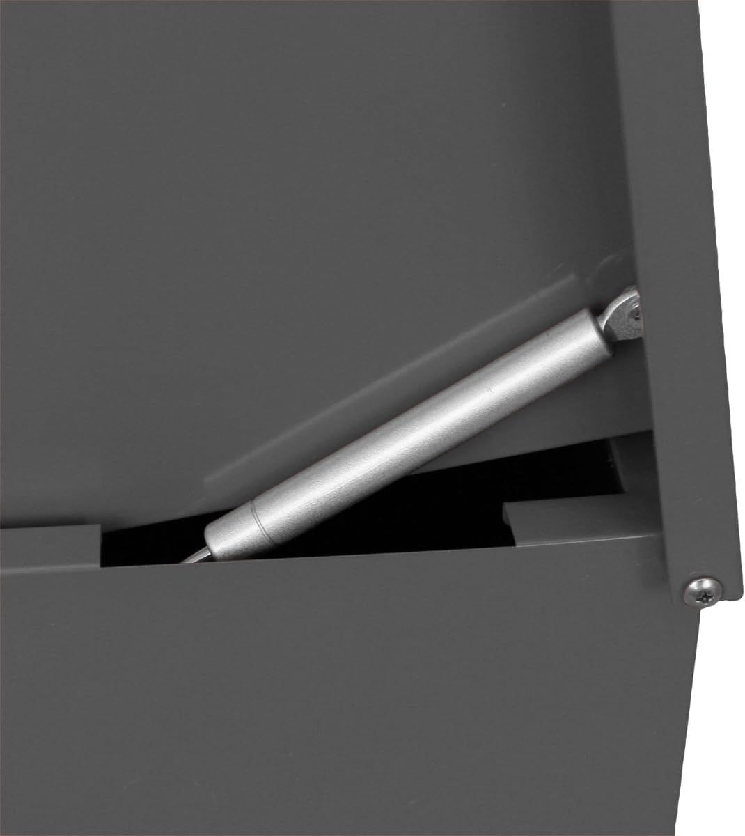 Large Parcel Mailbox Lockable Galvanised Steel Grey