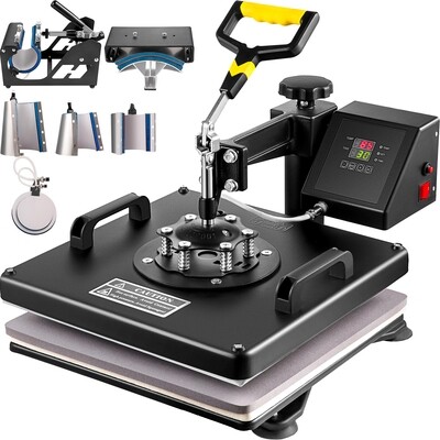 15x15 Heat Press Machine 1100W T Shirt Printer