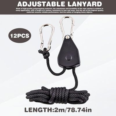 Rope ratchet Hangers – 2m Adjustable Hanging Straps, 68–75 kg Capacity