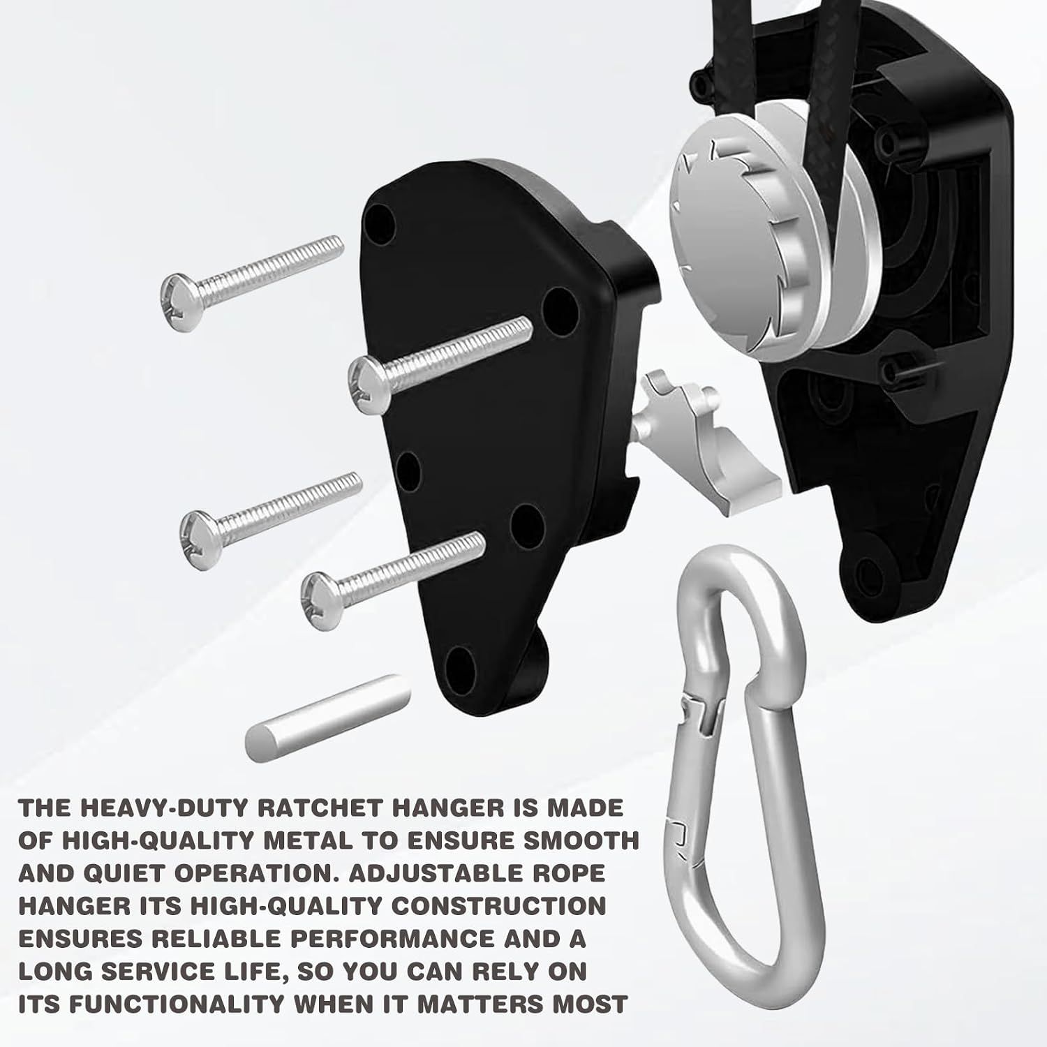 Rope ratchet Hangers – 2m Adjustable Hanging Straps, 68–75 kg Capacity