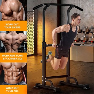 Power Tower Adjustable Dip Station Pull Up Bar 165–210cm