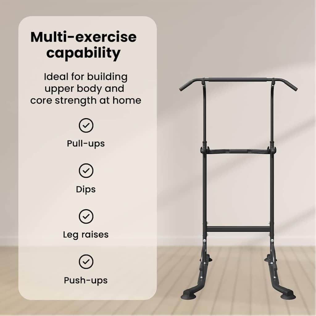 Power Tower Adjustable Dip Station – Multi-Function Pull-Up &amp; Strength Training Station