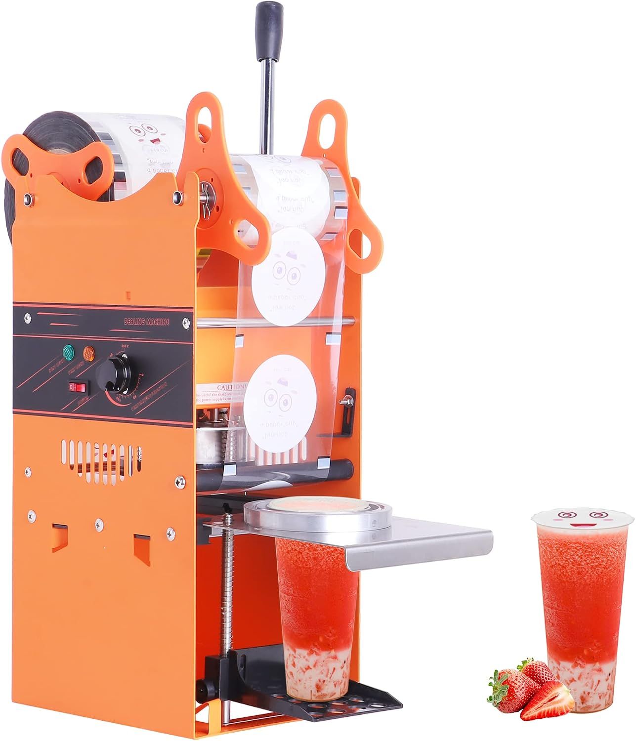 300W Manual Cup Sealing Machine – 400–500 Cups/Hour | 70/75/90/95mm
