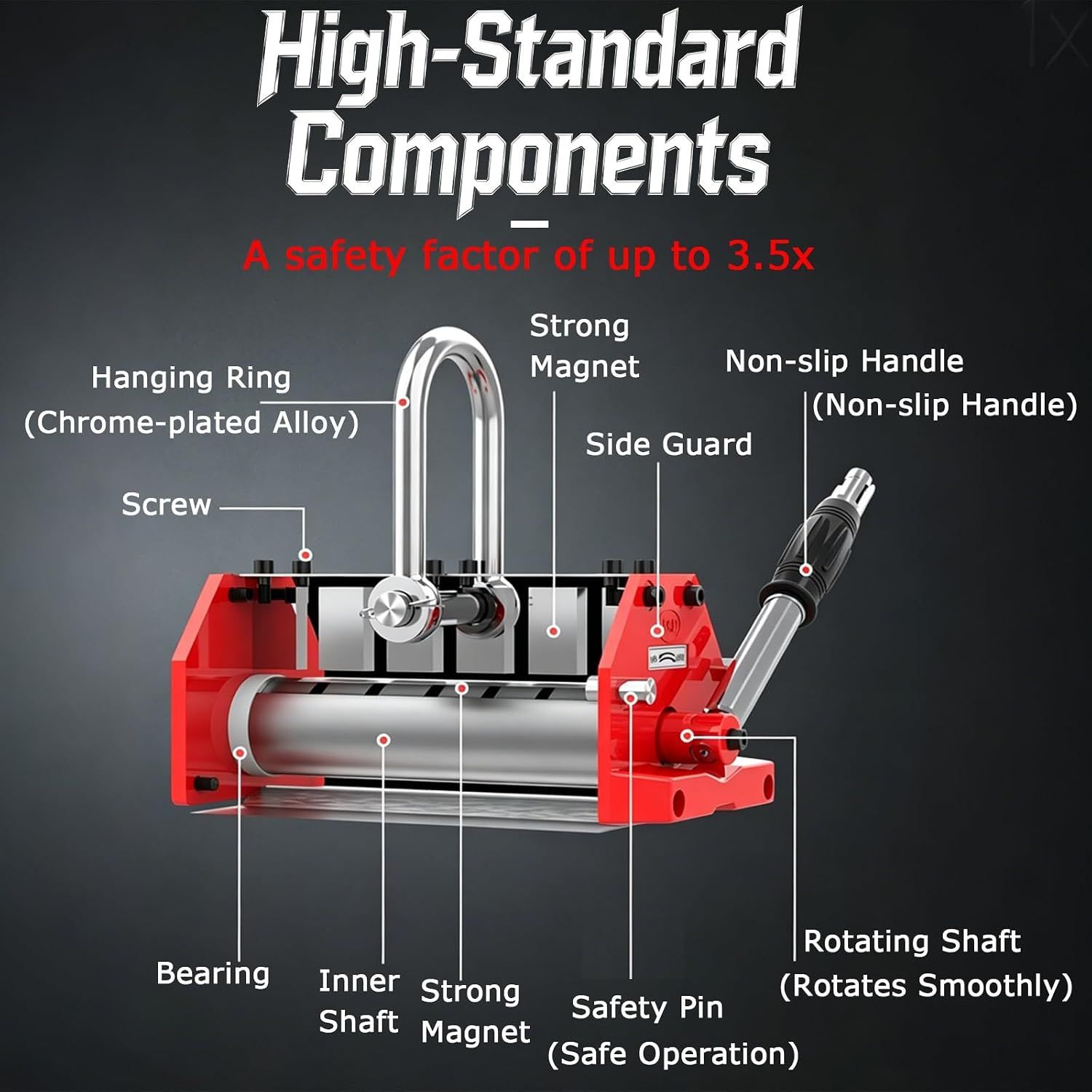 Magnetic Lifter 100KG Permanent Lifting Tool