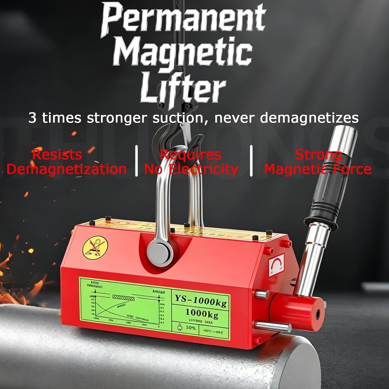 Magnetic Lifter 100KG Permanent Lifting Tool