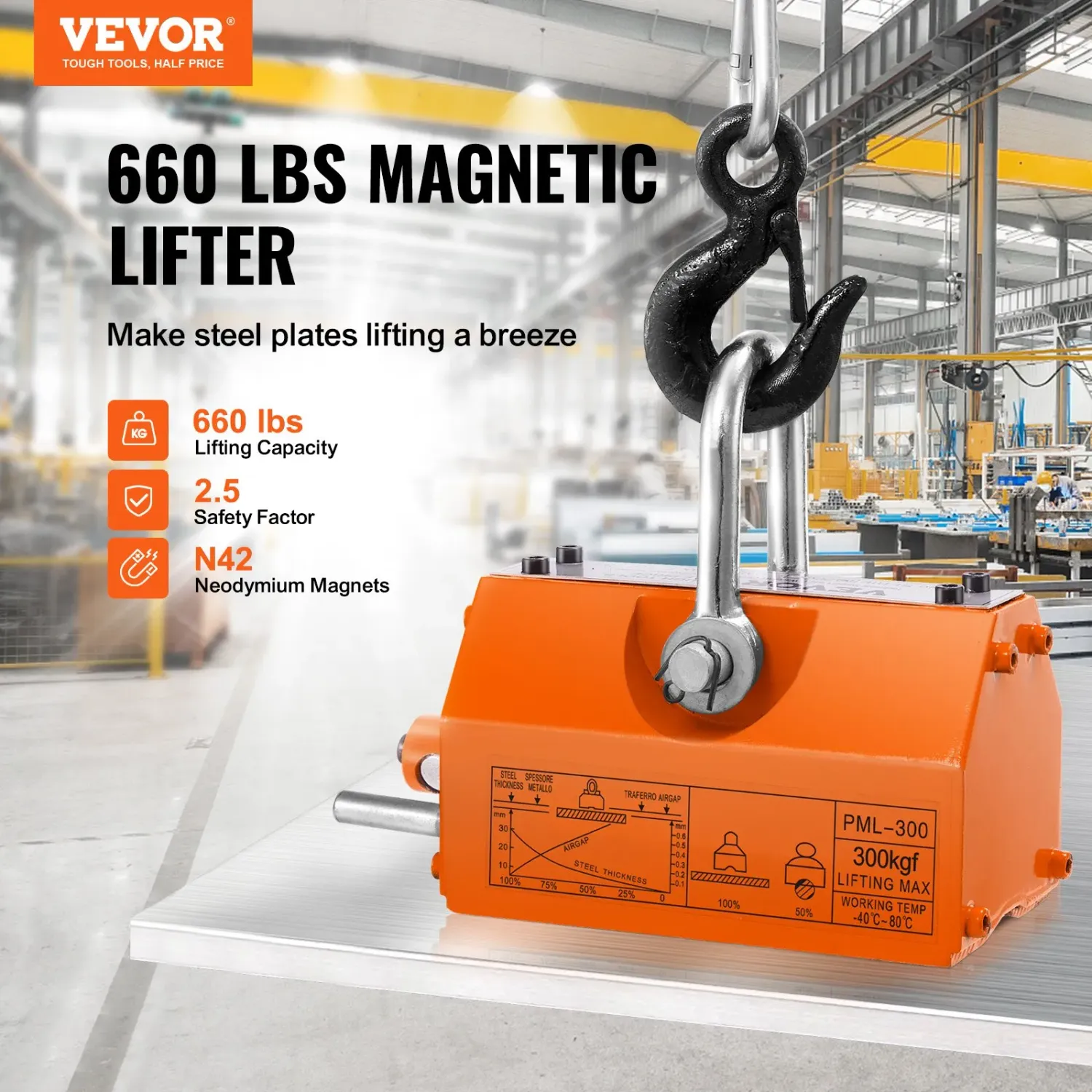 Magnetic Lifter 300kg Neodymium Lifting Magnet